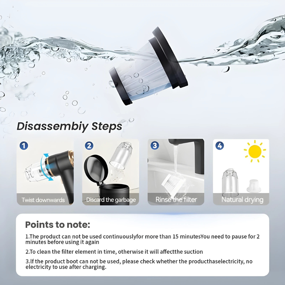 Powerful Handheld Wireless Vacuum Cleaner And Blower