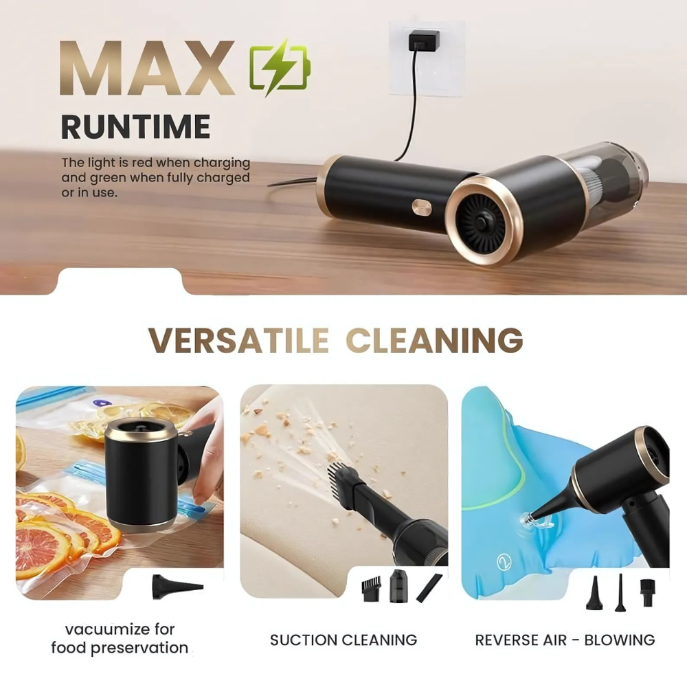 Powerful Handheld Wireless Vacuum Cleaner And Blower